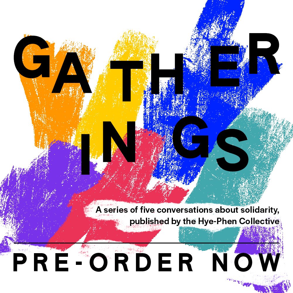 TheHyePhen's tweet photo. We're really happy to announce ⊱ Gatherings ⊰, a zine anthology featuring five conversations around solidarity and collective action in and between SWANA communities♥

Preorder now ⤔ https://t.co/K51maixfyM https://t.co/8CKiLyg9Yf
