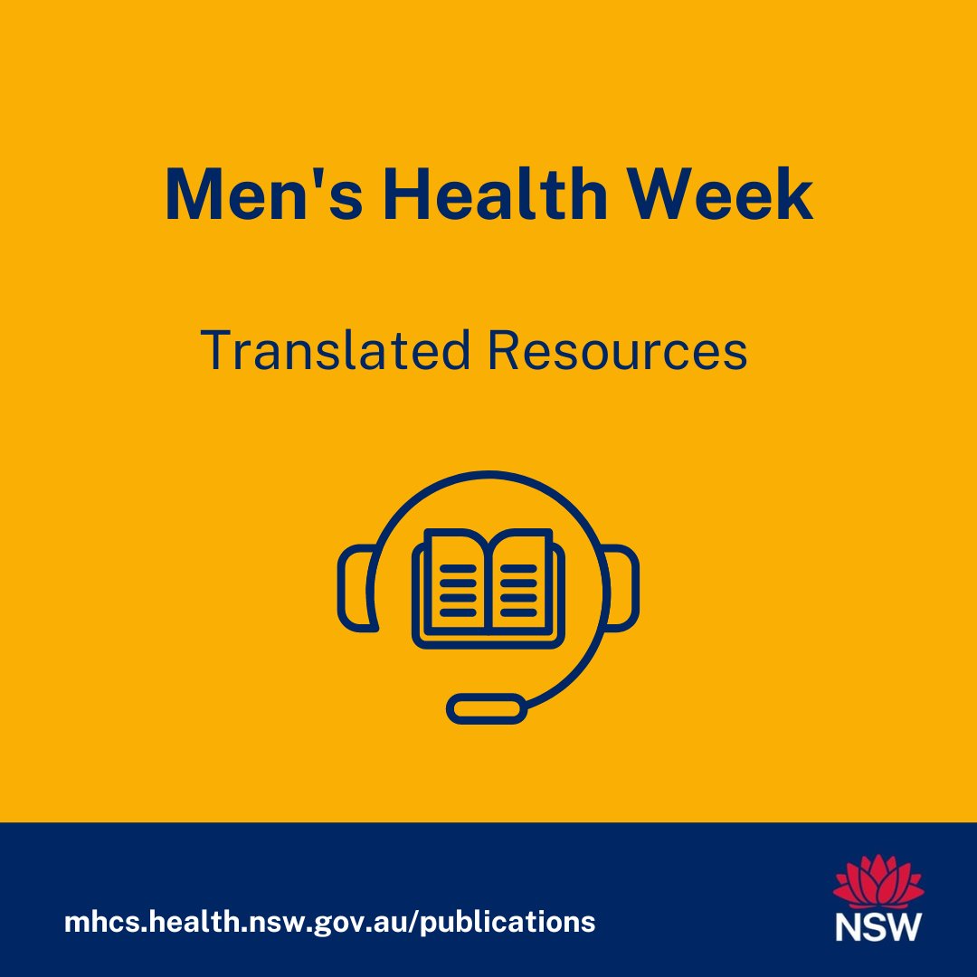 NSW Health on Twitter "RT mhcsnsw It’s MensHealthWeek! A time to