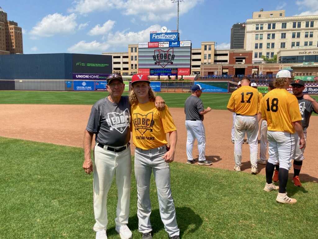 BaseballVasj's tweet photo. Today Mack Flynn competed in the NEOBCA All-Star Game at Canal Park in Akron. Mack played both second base and right field during the game. 

@VASJHighSchool @VASJ_Softball @VASJWrestle @VASJVikingsAD @VasjGolf @VASJFootball https://t.co/MNALfNXfGL