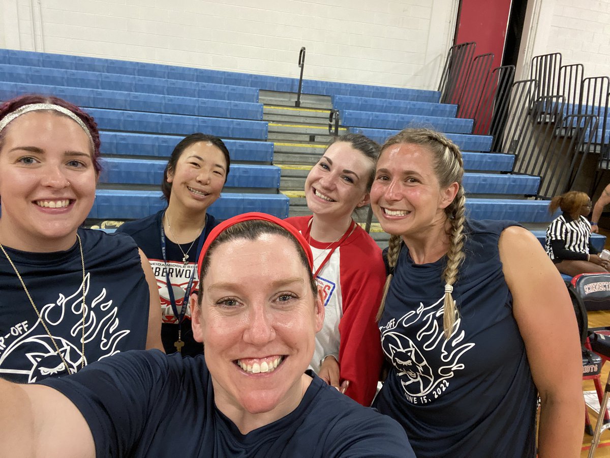 Today’s staff vs students basketball game was everything I love about my school and my students #oneidapride