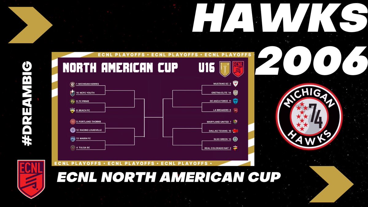Michigan_Hawks's tweet photo. Congratulations to our @Michigan_Hawks that are going to Seattle!  Good Luck!  #DreamBig @ECNLgirls https://t.co/RdXYLre7jt