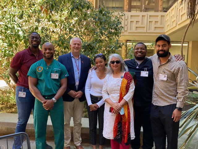 HeartBobH's tweet photo. Fun lunch today w a group of our @StanfordDeptMed #HBCU summer scholars. Wow. Interesting backgrounds and deep commitments to science and clinical medicine. Plus giving back. The future is bright! Thanks @sonoothadaney @cuttingforstone for leading https://t.co/mzQRQeIknX