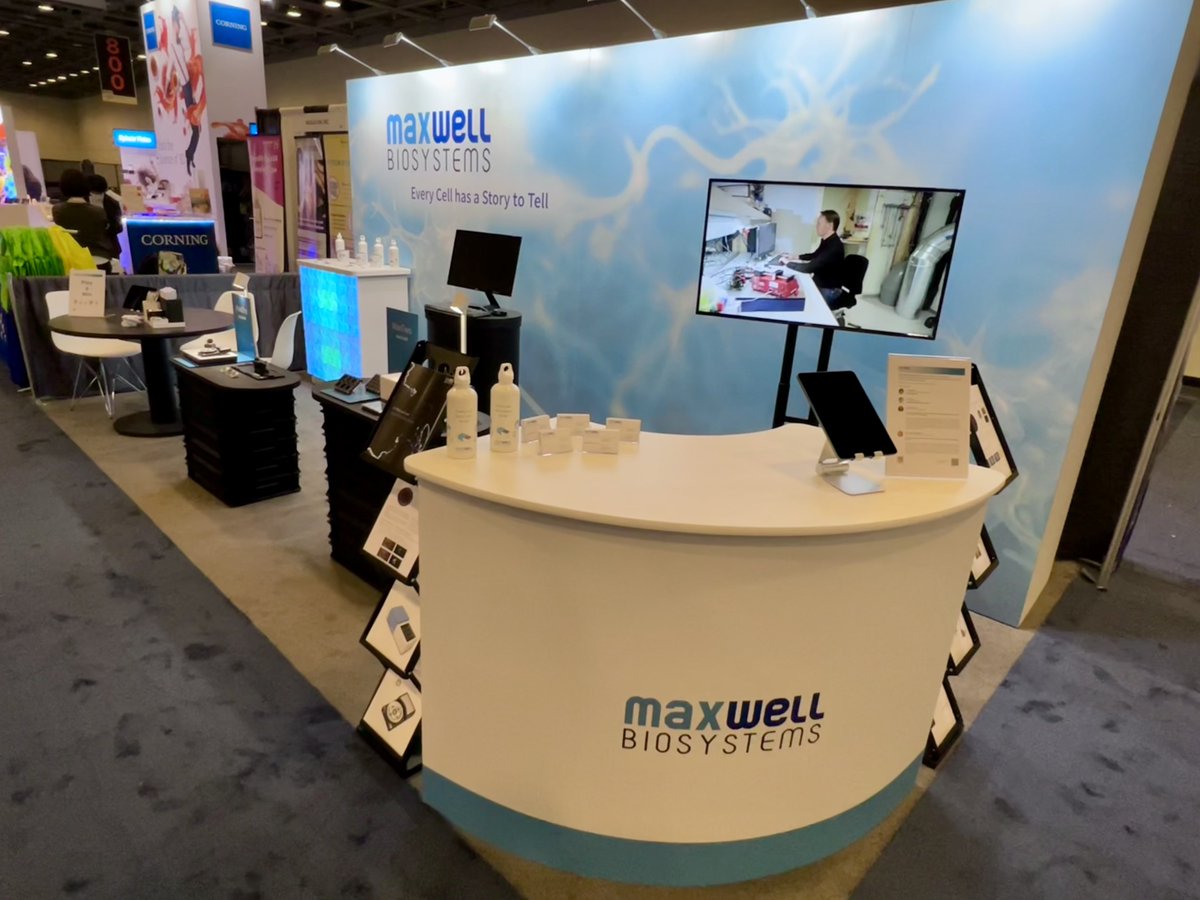 mxwbio's tweet photo. We are ready to kick start #ISSCR2022! We are super excited to meet you at Booth no. 702 and answer any of your questions about our HD-MEA technology. 🤝😊🚀#stemcell #organoid #neuro @ISSCR https://t.co/QGKm99AYYN
