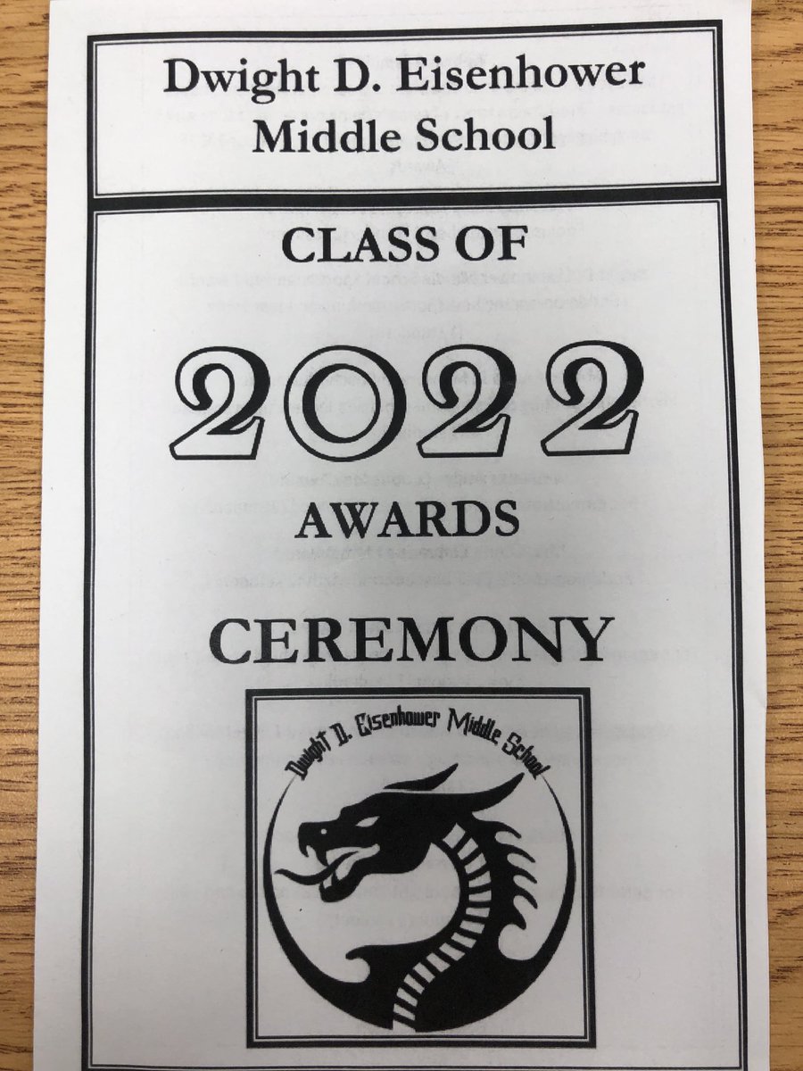 Congratulations to the 8th Grade Award winners!