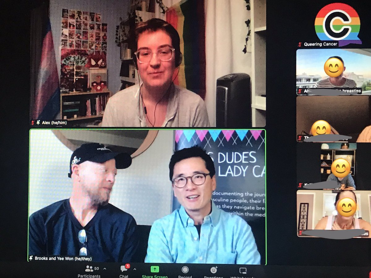 QueeringCancer's tweet photo. We are really excited to be able to watch a screening of ‘Trans Dudes with Lady Cancer’ - thank you @The_Breasties for making this possible and of course the wonderful Brooks and Yee Won for sharing their story 🏳️⚧️#transcancer #TransHealthcare
https://t.co/KFsmnh8QjQ https://t.co/a1YpehmIuT