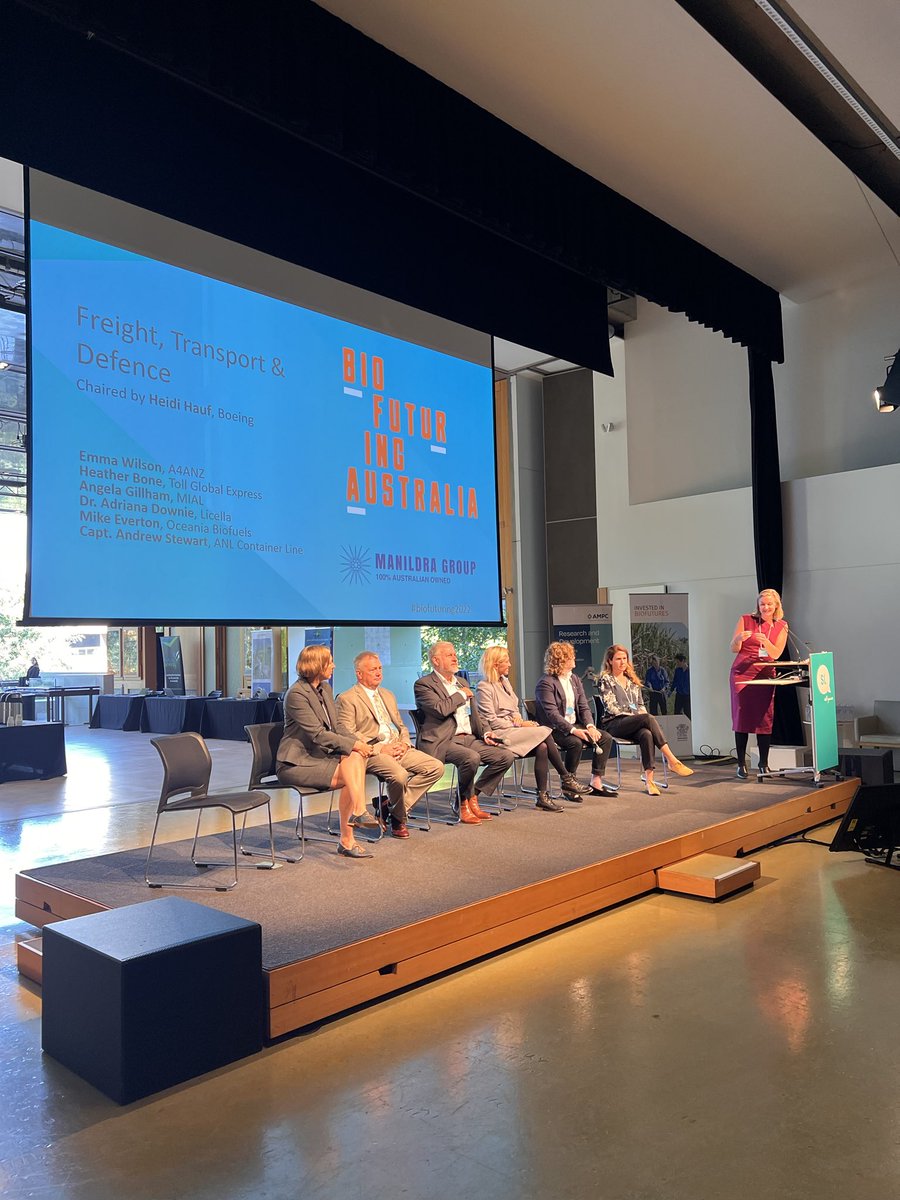 Freight, Transport and Defence session chaired by the amazing ⁦<a href="/heidihauf/">Heidi Hauf</a>⁩ ⁦<a href="/BioenAustralia/">Bioenergy Australia</a>⁩ #biofuturing2022 ⁦⁩