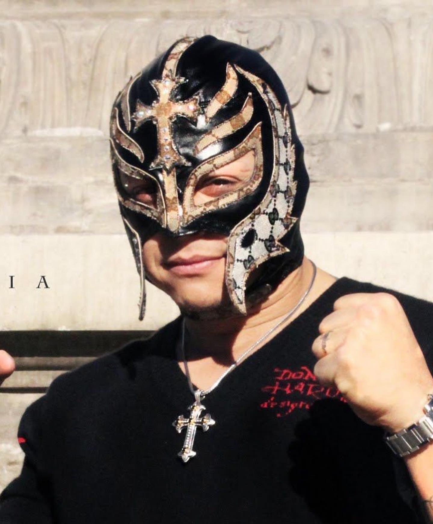 Modern Notoriety on X: Rey Mysterio's custom Louis Vuitton and