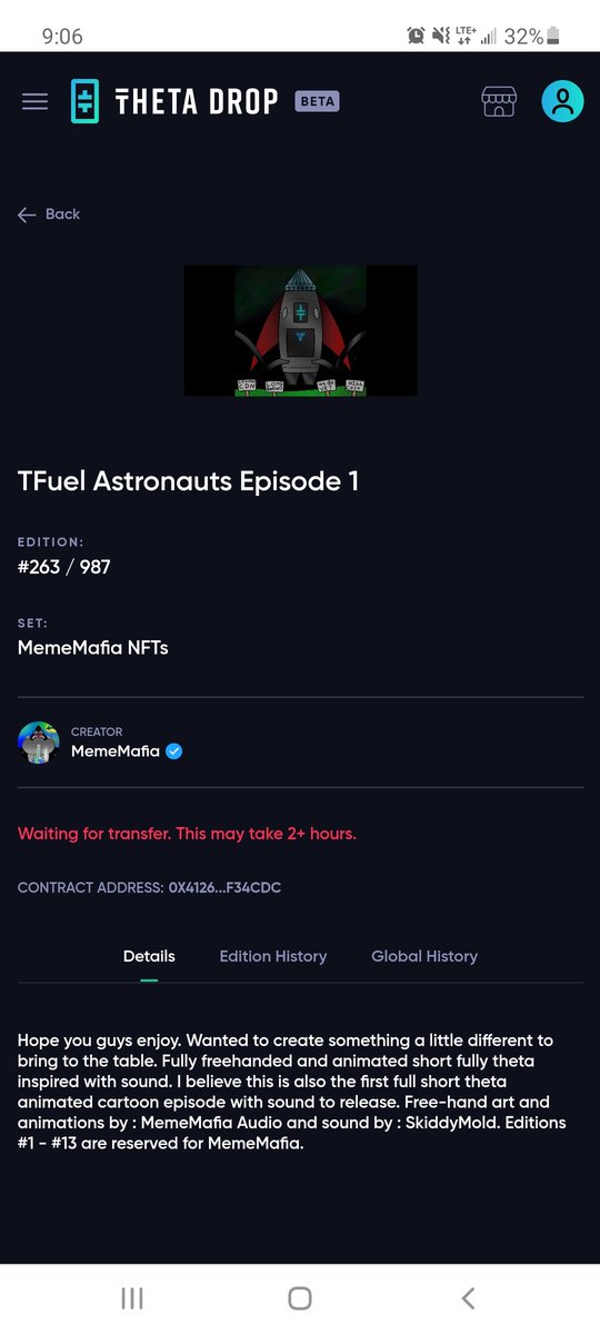 Definitely one of my favorite nft artist out their has nfts on many platforms that will appeal to all <a href="/Meme_Mafiatv/">Meme_Mafia</a> starting with one of my first of his collection. <a href="/ThetaDrop/">ThetaDrop</a> <a href="/WAX_io/">WAX</a>