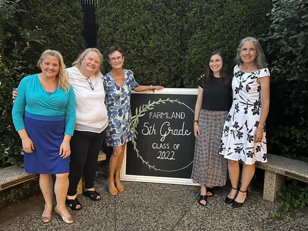 So proud of our 5th graders and this amazing team! Congratulations to Farmland's class of 2022!