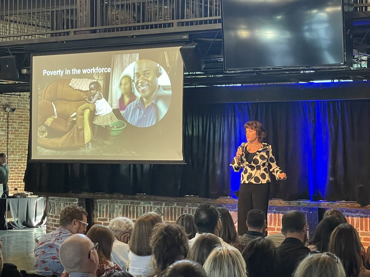 DanWeinstein_CO's tweet photo. Linda Montgomery is talking about how apprenticeships can offer a pathway to success for those who are working and still in poverty! #disrupthrden https://t.co/djlTuhDPWi