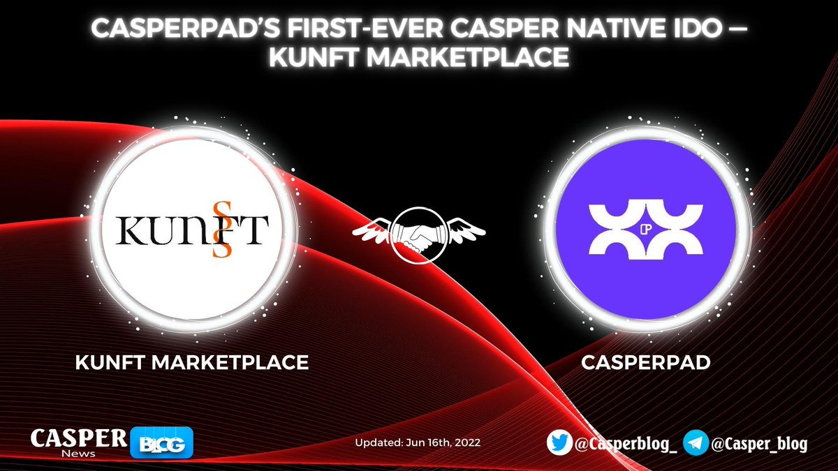 Casperblog_'s tweet photo. 🚀@Casper_Pad's first-ever #Casper Native #IDO — @KunftMarket
#Kunft is the first-ever #NFT Marketplace that will be on @Casper_Network . At Kunft, art and the future collide to establish an unprecedented online gallery for passionate artists & art lovers🤩
#CasperBlog #CSPR https://t.co/VvaWWYlHOP