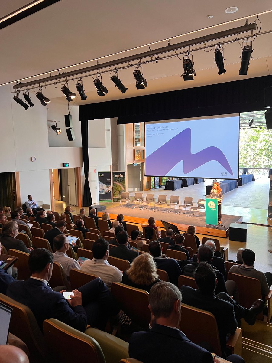 BioenAustralia's tweet photo. Angela Gillham of Maritime Industry Australia presents at Biofuturing Australia on the MIAL Maritime Decarbonisation Program  during the Freight, Transport and Defence session #biofuturing2022 #maritime #biofuel @MaritimeAU https://t.co/E36qEF8X3s