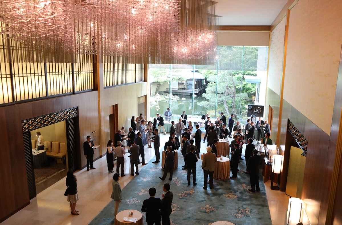 JapanEmbDC's tweet photo. I want to thank all of the political and business leaders who joined Japan-Virginia Night, and @GovernorVA for sending a video message. Virginia is an important partner for my country, and tonight's gathering was a great opportunity to highlight growing ties. -Ambassador Tomita https://t.co/d6UOCFkLKk