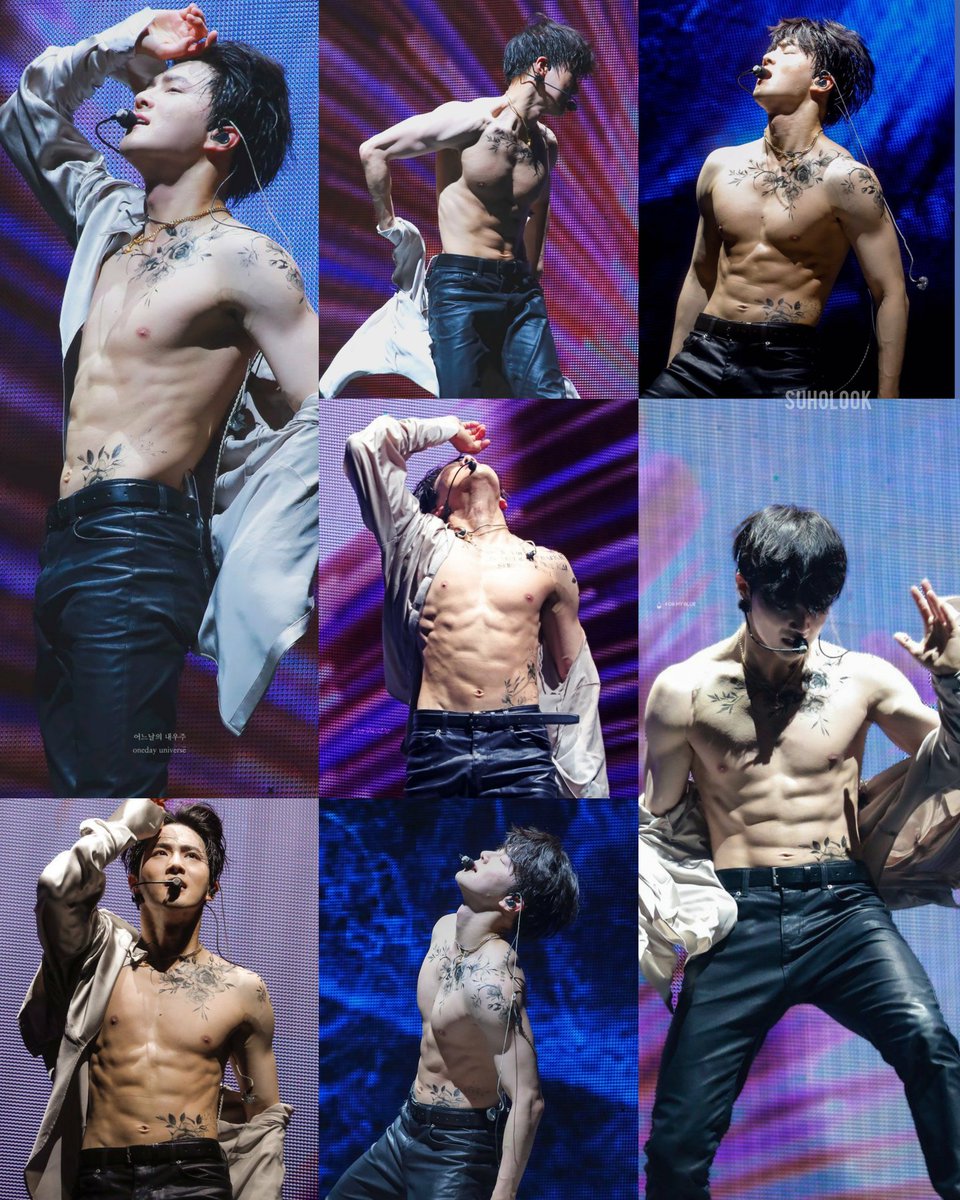 SUHOLOOK's tweet photo. Someone asked for abs. Okay, I gotchu! 😙
#Suho #수호 #スホ #金俊勉 https://t.co/lKipa3kKFL