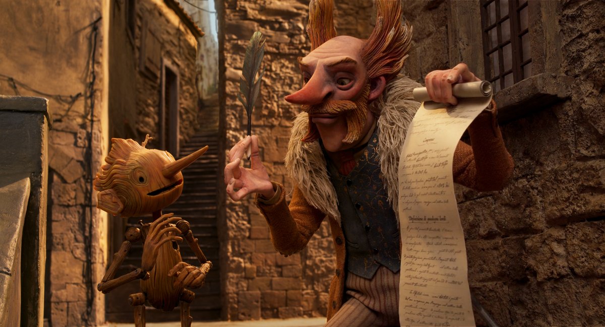 catsuka's tweet photo. New HD pictures of Netflix "Pinocchio" stop motion animated movie by Guillermo del Toro (@RealGDT).
The preview screened at #AnnecyFestival today was wonderful. https://t.co/gWvxqJ63HM