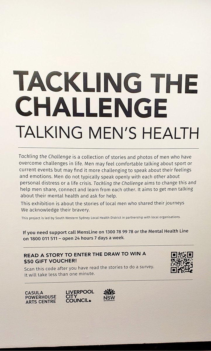 CHETRE and project partners are proud to launch the exhibition of Tackling the Challenge at Casula Powerhouse Arts Centre for Men's Health Week 2022. Thank you to Rev. Bill Crews for being the  master of ceremony. <a href="/CHETRE_au/">CHETRE</a> @menshealth <a href="/RevBillCrews/">Rev. Bill Crews AM</a> #MensHealthWeek