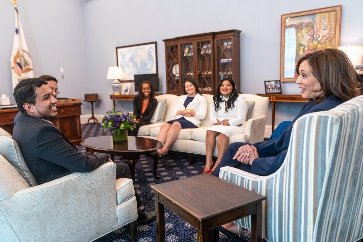 VP46Archive's tweet photo. I met with DACA recipients to hear their experiences, hopes and dreams for their futures. They are teachers, organizers, and entrepreneurs. Each of these young leaders has contributed and given back to this country, which is their home. https://t.co/g4dyj1AKSl