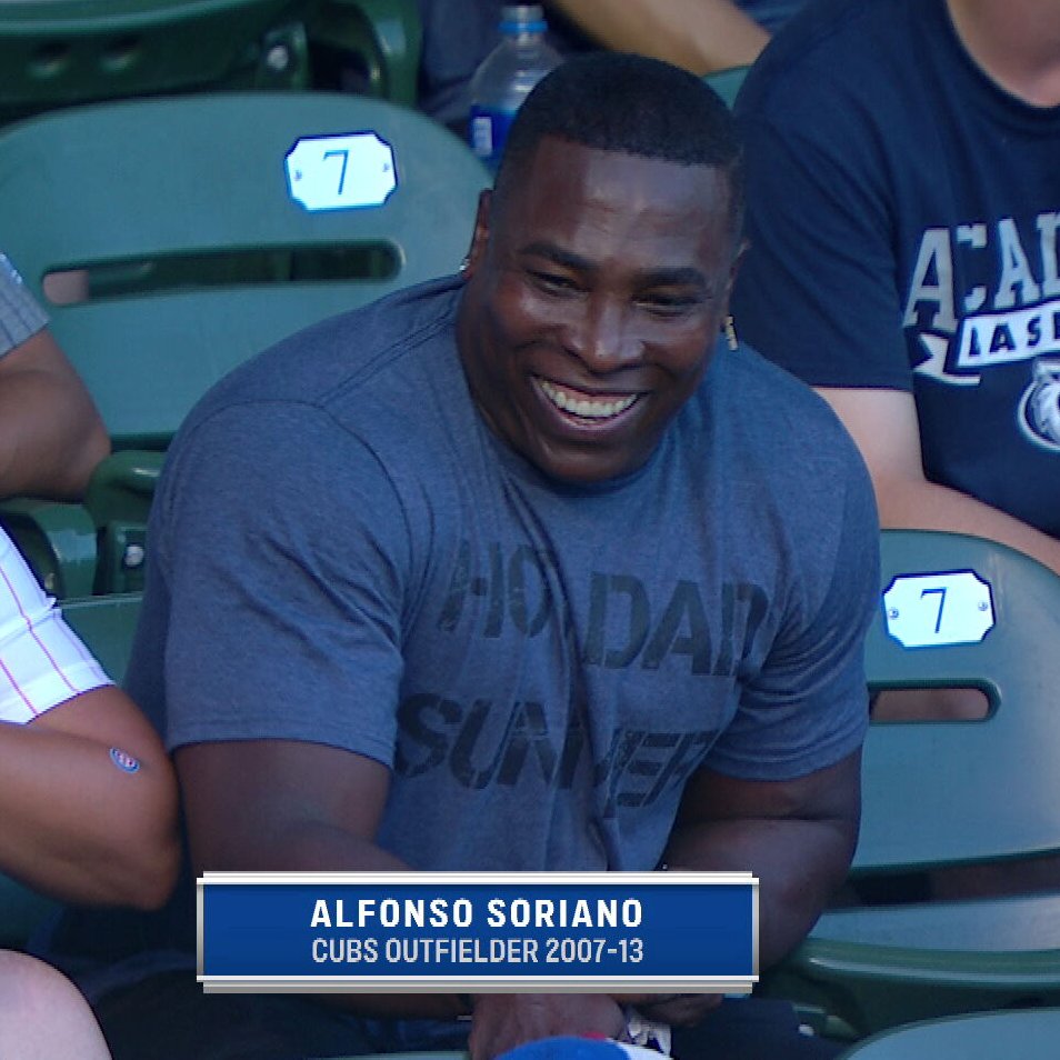 Marquee Sports Network on X: Alfonso Soriano is at Wrigley Field!   / X