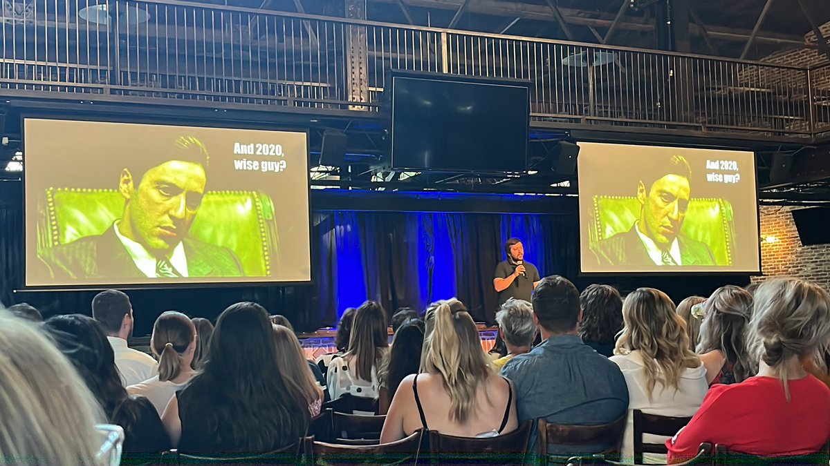 Shawna_ICC's tweet photo. #disrupthrden @nicklarche killing it on stage!! https://t.co/5wUddk5640