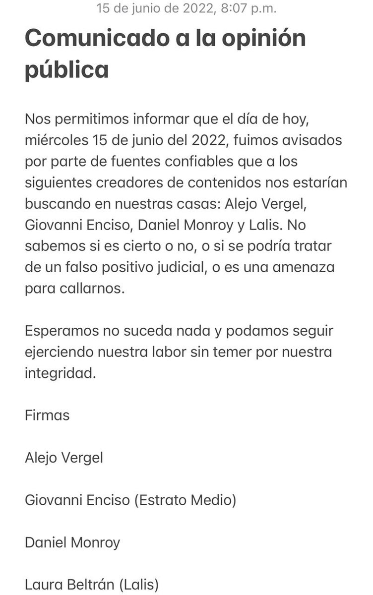Urgente: