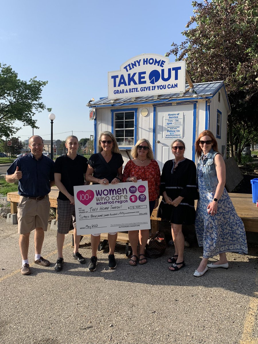 jeffchase_'s tweet image. 100 Women Who Care Waterloo Region shared the Big Cheque presentation with @TinyHomeTakeout. As a group they raised an amazing $16,750. If you have never been , you should try and support this local charity. @NickPodetz_TD @lindsaykennyTD @Anna_Iacobelli @100WomenKCW