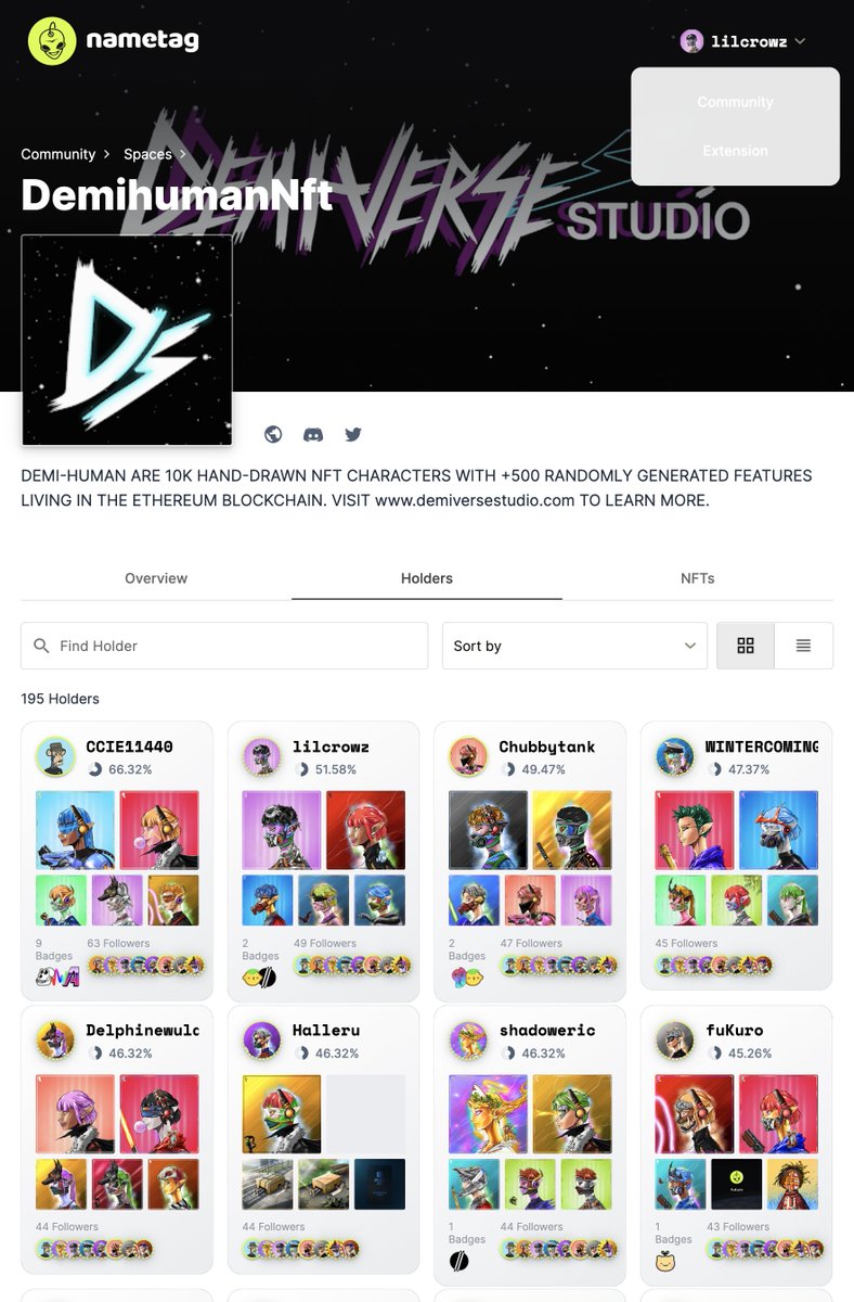 DemihumanNft's tweet photo. Good News🔥

We successfully boarded @nametagtweets 's Space

Demily, If you are interested in, you can click the link below to view

https://t.co/AnFkGS2SbP

─────────────
Discord👥：
https://t.co/a1RDJHRCVi

OpenSea🌊：
https://t.co/KgfDYRa4xn

#Demily #DAO #NFTs https://t.co/4z7nJ542m4