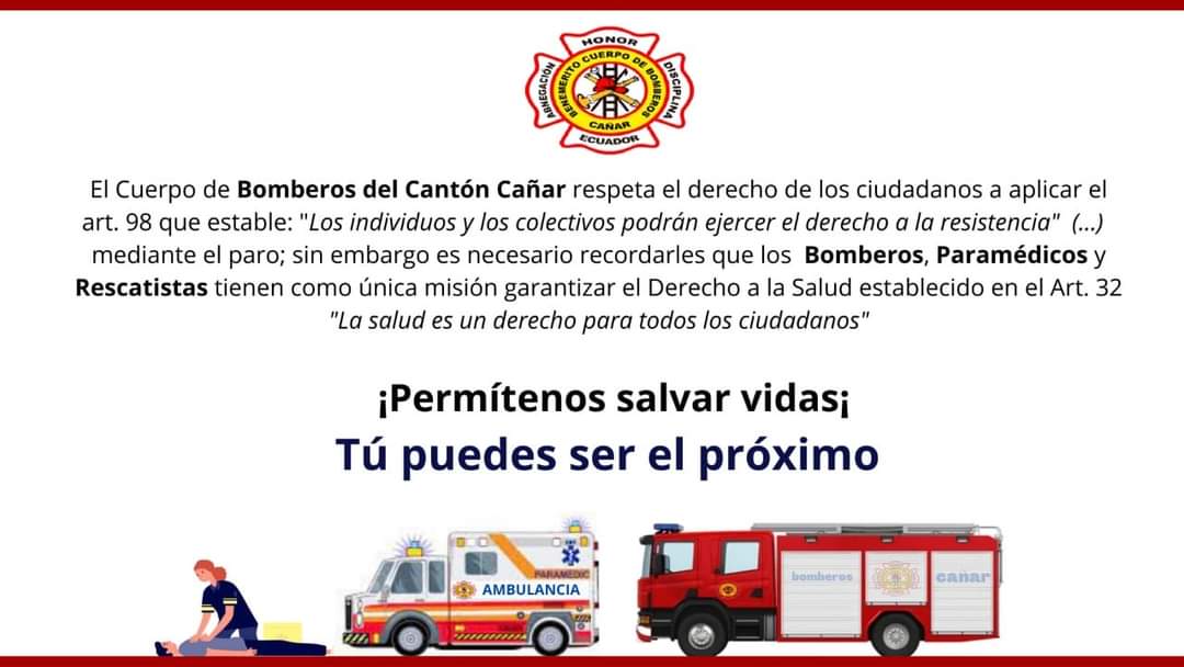 🚨 #somossimbolodevida nuestra misión es proteger a toda nuestra comunidad de forma imparcial, permítenos salvar vidas.
🚒 Cede el paso a las ambulancias y vehículos de rescate, recuerda que los derechos de una persona inician respetando los derechos de las otras personas.