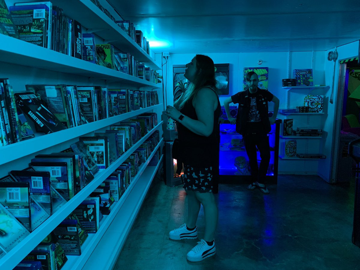 JillSixx's tweet photo. Dudes. This place. Movie rental store. Dive bar. Video games. 
#RewindVideo #KCMO https://t.co/BMxLXPsEaw