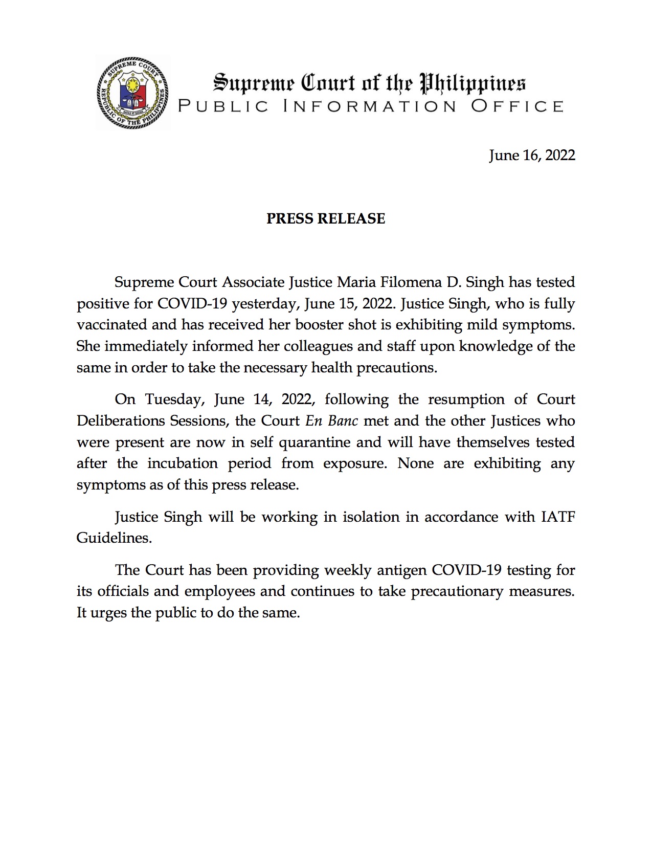 Philippine Supreme Court Public Information Office on Twitter: quot READ Philippine Supreme Court Public Information Office on Twitter: quot READ