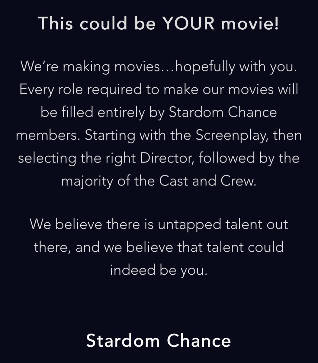 MdBadger's tweet photo. @StardomChance @NexusEcosystem @TheTruBadger   @THR 
Find out more on how to be part of an upcoming major Motion Picture @ https://t.co/H7hohWAsfS https://t.co/TLb6oCmJWj