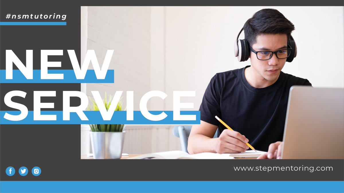 <a href="/CollegeStudAth/">Next Step Mentoring</a> is announcing a new service! High school student-athletes wanting to play college sports need to have strong academic grades. NSM tutors are prepared to help guide you through better results in school! Schedule a tutoring session today: stepmentoring.com