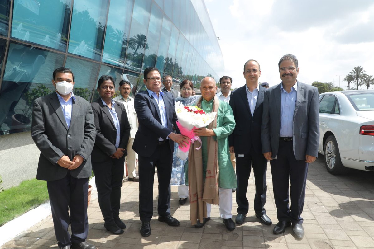 ranjandhar's tweet photo. Very important and fruitful discussion with Shri @RCP_Singh Ji.  Honorable  minister of steel government of India during his visit to our hazira facility. https://t.co/CWS6F3Tyd9