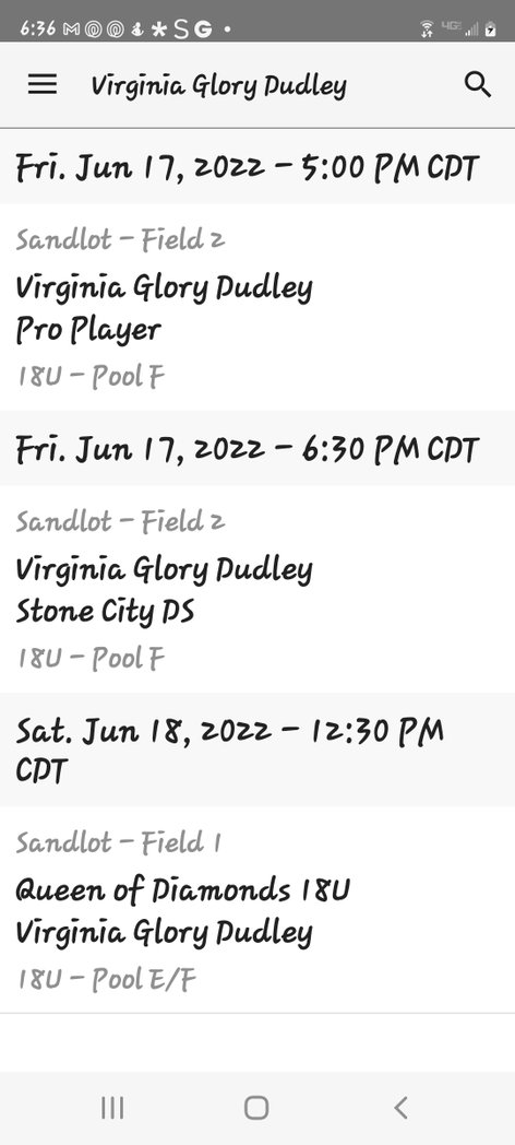 sophiaschmidt07's tweet photo. Here's my schedule for this weekend!  @Piosoftball https://t.co/gjtvN46RNT