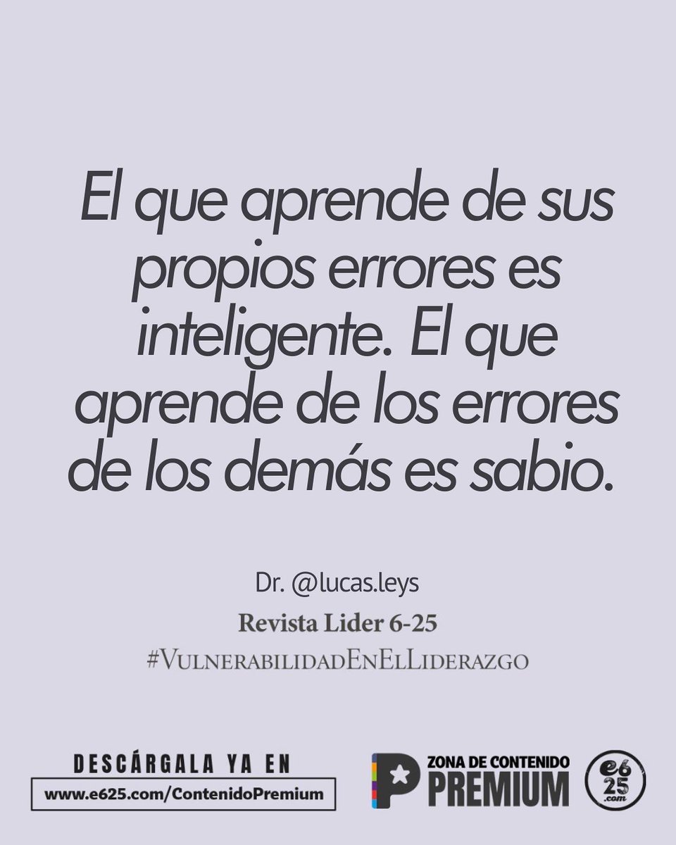 e625com's tweet photo. VULNERABILIDAD EN EL LIDERAZGO ed.26 – Disponible en https://t.co/BDXIRdVPUn

⬇️ Descarga ahora la última edición de la REVISTA @Lider625 con tu suscripción. https://t.co/5qvQZzuov2