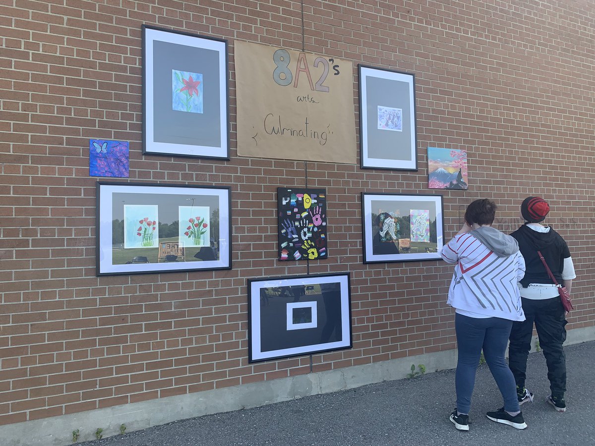 Students in 8A2 worked hard on their visual artwork.