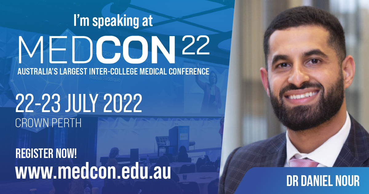 AMA_WA's tweet photo. Hear from Dr Daniel Nour, the Founder of @StreetSideMed & Young Australian of the Year 2022 at @MEDCON22. He identified a gap in the healthcare of vulnerable people in NSW & created Street Side Medics in August 2020. https://t.co/jF6eXA66vX
#amawa #medcon22 #medicalconference https://t.co/4JQE209KRd