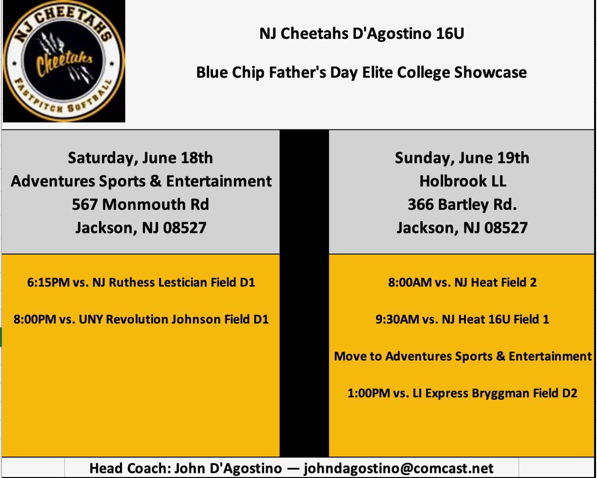 NJ Cheetahs D’Agostino tweet media