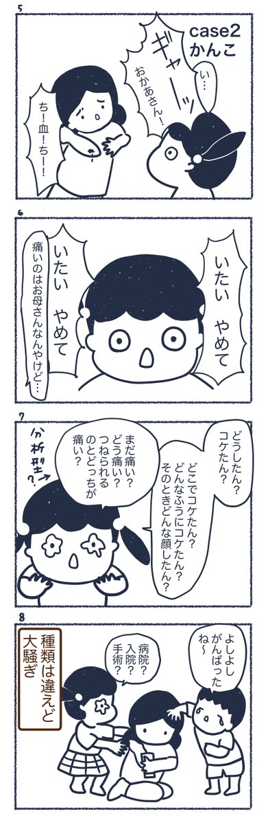 第10話 母がコケると

毎週木曜日に8コマ漫画をアップしています⭐️
Instagramでも発表していますので、
よかったらそちらもよろしくお願いします
https://t.co/FJL6iliH7M

#漫画 #漫画が読めるハッシュタグ #育児絵日記 #育児あるある #イラスト 