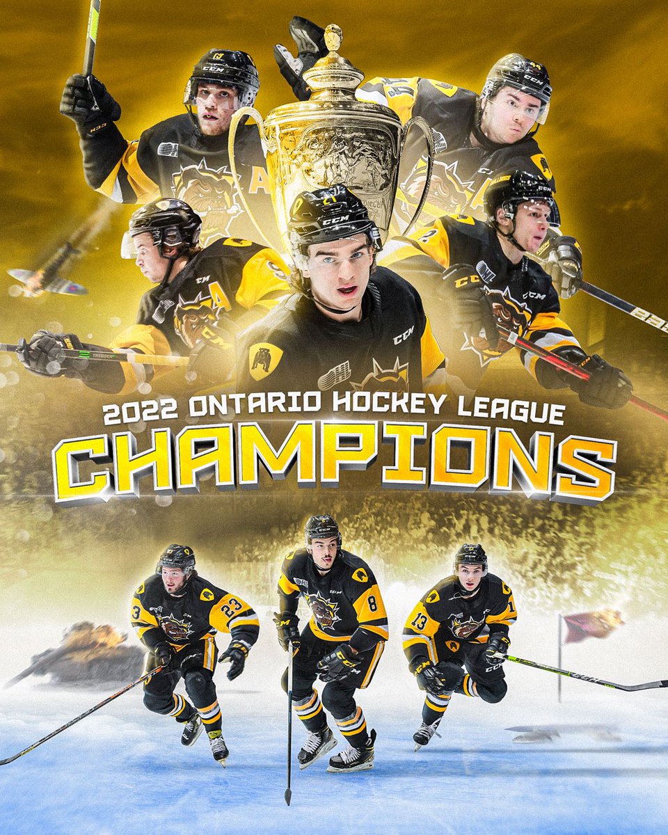THEY’VE DONE IT!! YOUR HAMILTON BULLDOGS ARE 2022 ONTARIO HOCKEY LEAGUE CHAMPIONS AND ARE OFF TO THE MEMORIAL CUP IN ST JOHN!!!! 

#DawgMentality | #BeTheHammer 🔨