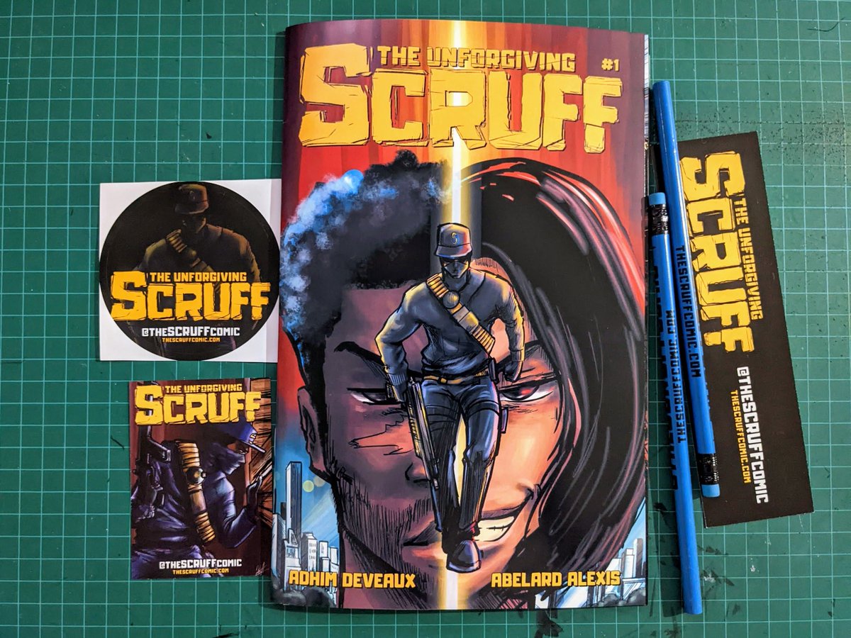 MAIL CALL: My copy of 'The Unforgiving Scruff' arrived today… lettered by moi!  I rarely get copies of books I've lettered, so it's always a thrill to get my hands on them. Shoutout to Azeem. Follow <a href="/thescruffcomic/">The Unforgiving Scruff</a> (also on IG and FB) to stay up to date on all things Scruff.