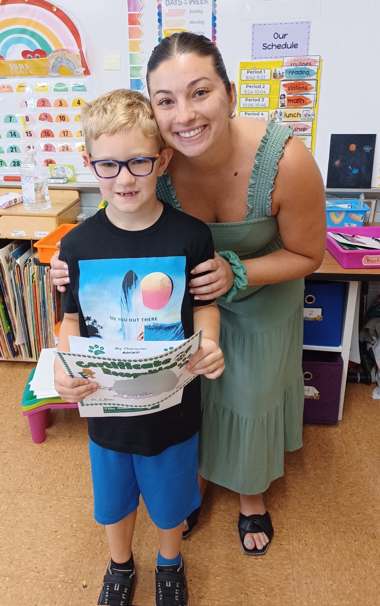 Congratulations to this character award winner! We are so proud of how you ROCK!