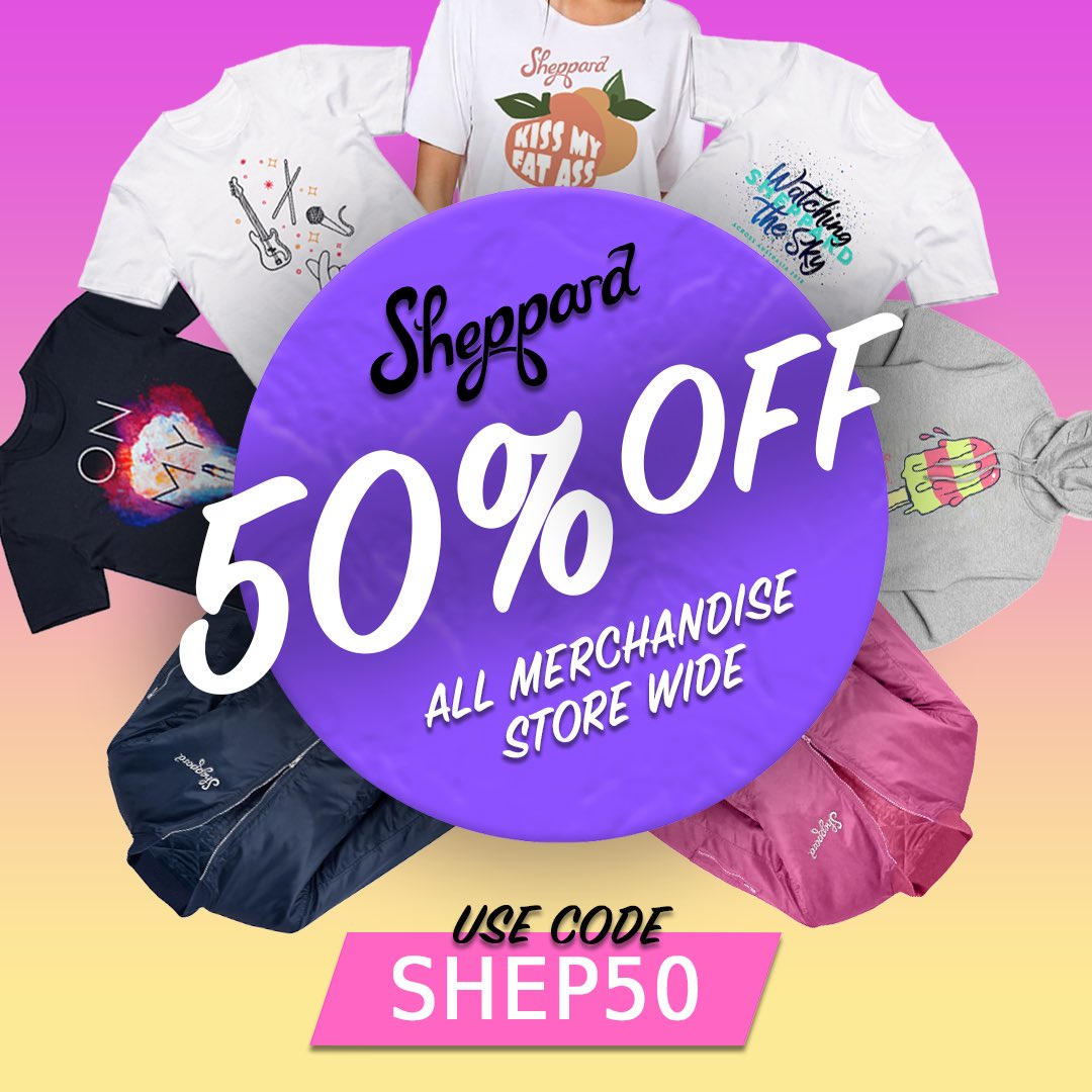 After an epic deal? Our EOFY Stocktake Sale is on right now in the Sheppard Merch store. Everything is 50% off with the code SHEP50. Don't miss out! sheppard.aracastores.com