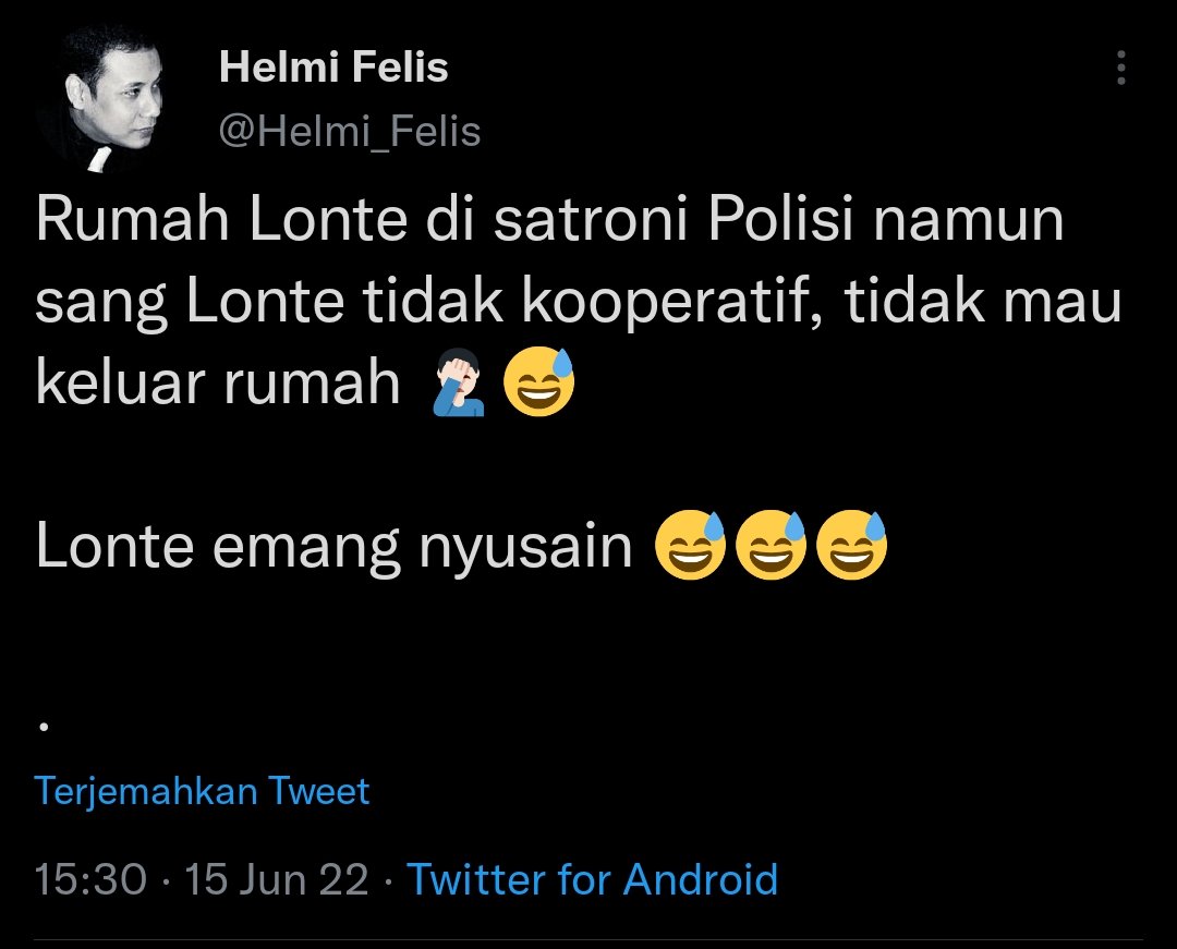 GUE...lebih menghargai WANITA hebat yang kau sebut lonte ya ..
Daripada pemecah belah bangsa sepertimu..DJIANCUK...WASSYYUUU...CCEEELLEEENNGGG👊👊👊👊