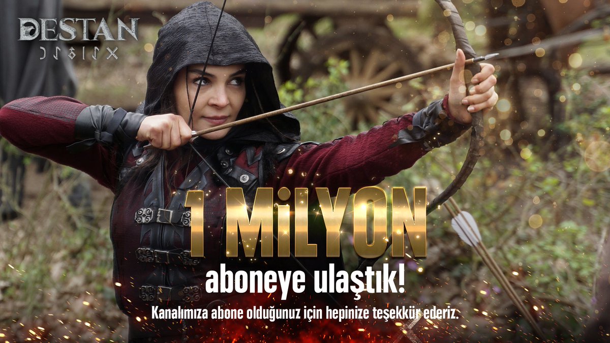 atvcomtr's tweet photo. YouTube'da 1 milyon aboneye ulaştık. 🎉 
Destan izleyicilerine sonsuz teşekkür ederiz…🙏
#Destan @Destanatv https://t.co/WwWWV5ZqSj