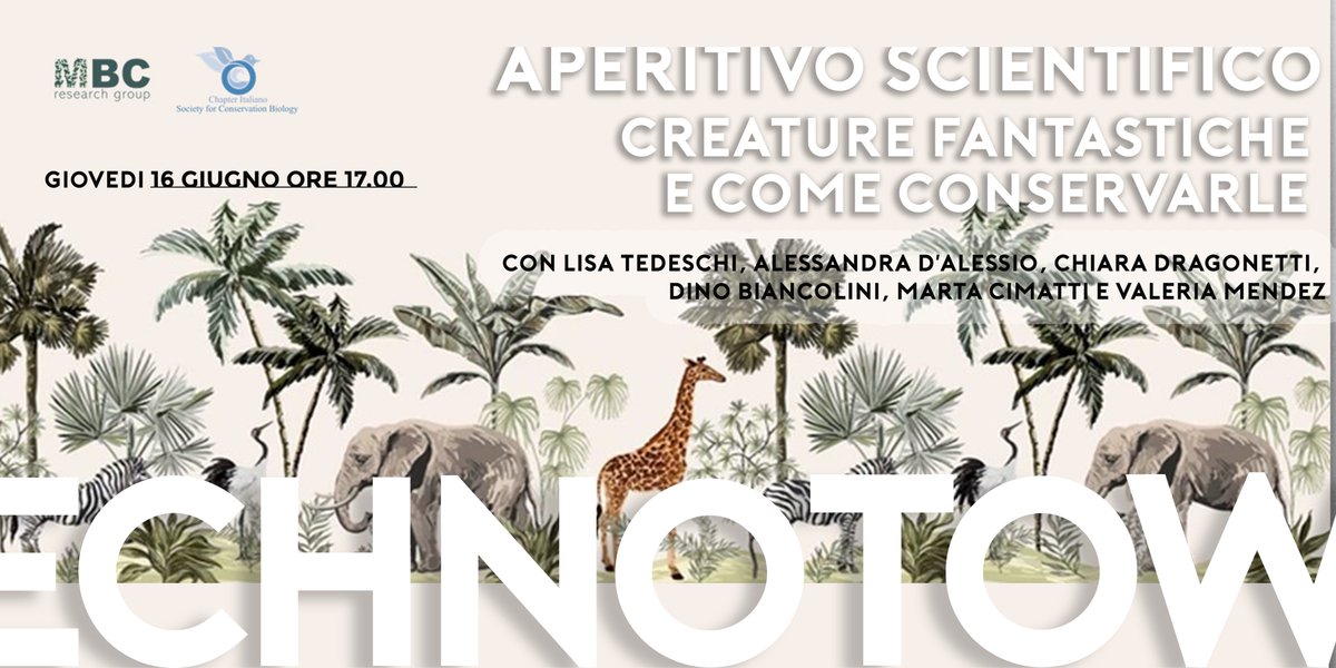 Siete pronti per il nostro primo #aperitivoscientifico ?
vi aspettiamo oggi 16 giugno alle ore 17.00 per confrontarci davanti ad un aperitivo alla Limonaia conricercatrici e ricercatori del Macroecology and Biodiversity Conservatiion (MBC) research group, della <a href="/SapienzaRoma/">Sapienza Università di Roma</a>