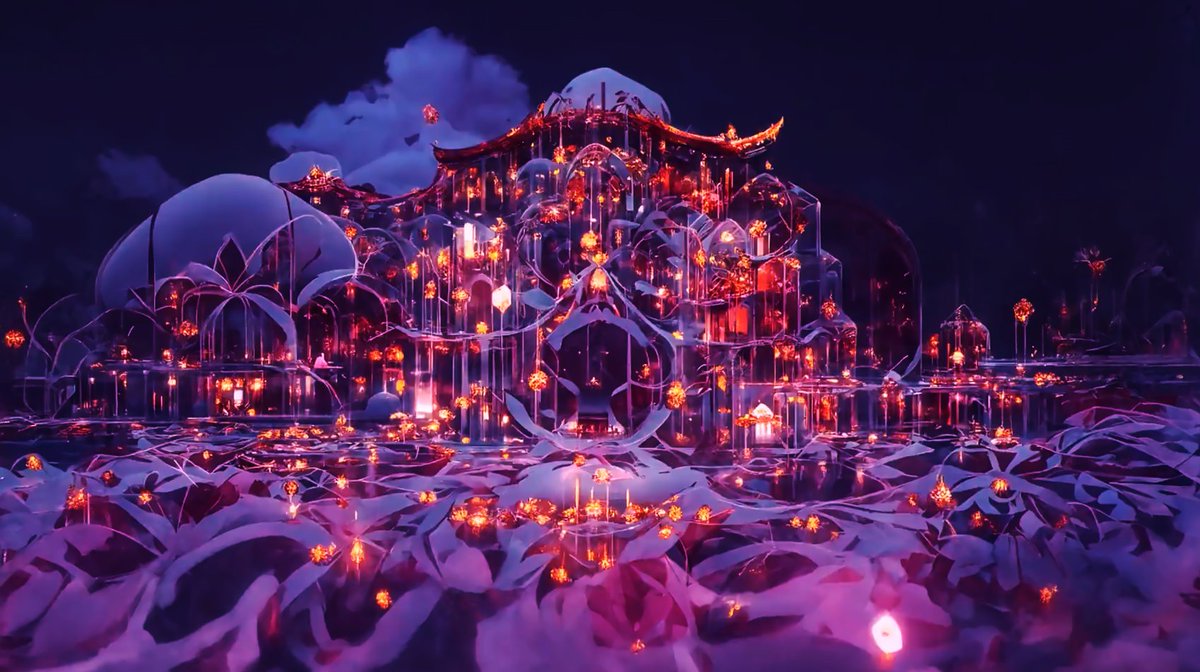 Youtube1Game's tweet photo. The Palace of Light on the Lake #Aigoworld #NFTdrops #NFTcommunity #nftcollector #NFTcollection #NFTartist #NFTs #WomeninNF #AIart https://t.co/NxHVGv2cgO