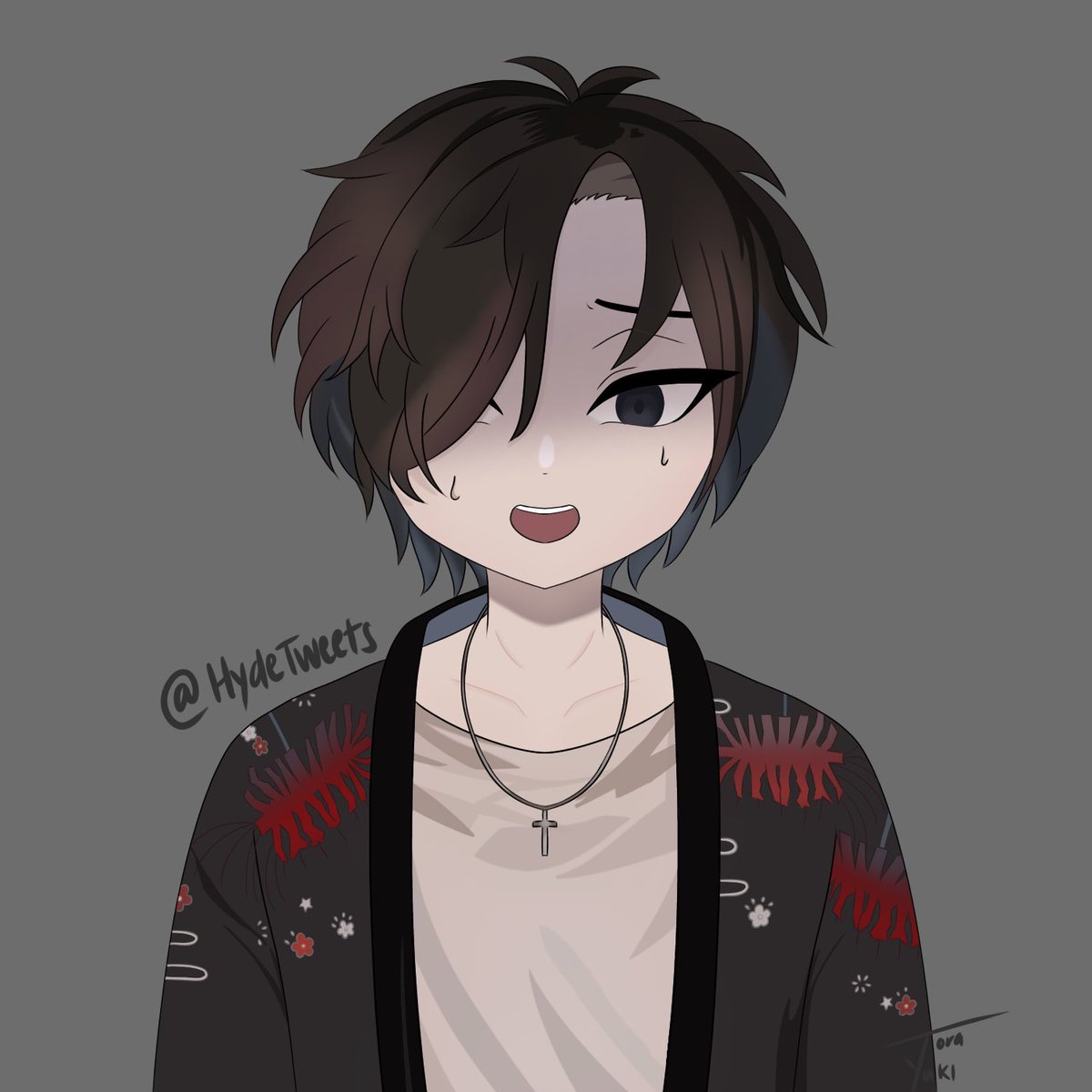 ToraYuki9's tweet photo. I’ve admired your art style and I’m super glad to have gotten to go to your streams! I really love the chill and welcoming vibes you bring! Plus I really love your character design! Please accept this as a thank you for being so welcoming 😖🐯❄️ #hydeme #yukiRKGK https://t.co/SmDNjtED69