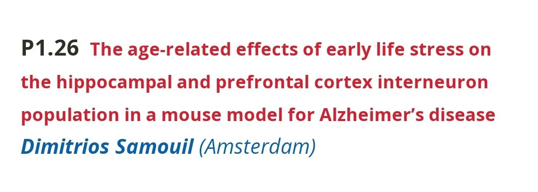 Dimitris Samouil (@samouildimitris) on Twitter photo #DNM22 peeps! Come visit our poster today about #interneurons, #ELS and #Alzheimers at 13:45. Great science to digest your lunch! 😉
<a href="/LucassenPJ/">Lucassen lab University of Amsterdam</a> <a href="/SILS_UvA/">SILS</a> <a href="/MBCS_UvA/">Research Master Brain And Cognitive Sciences</a> <a href="/UvA_Science/">UvA Faculty of Science</a> #DNM22 peeps! Come visit our poster today about #interneurons, #ELS and #Alzheimers at 13:45. Great science to digest your lunch! 😉
<a href="/LucassenPJ/">Lucassen lab University of Amsterdam</a> <a href="/SILS_UvA/">SILS</a> <a href="/MBCS_UvA/">Research Master Brain And Cognitive Sciences</a> <a href="/UvA_Science/">UvA Faculty of Science</a>