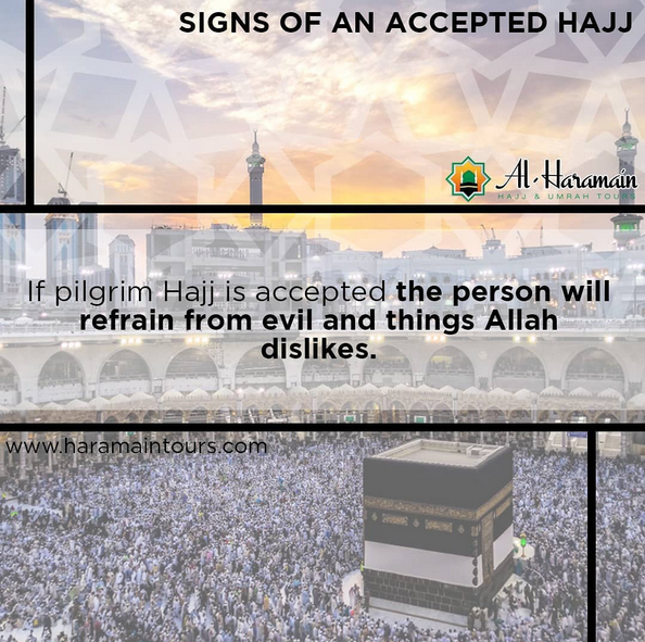 AlHaramainTours's tweet photo. Al Haramain Hajj &amp; Umrah Tours Ltd | #Signs of an #Accepted #Hajj

If #Pilgrim Hajj is #Accepted the #Person Will #Refrain from #Evil and Things #Allah #Dislikes.

#HajjPackages #HajjPackagesUK #UmrahPackages #UmrahPackagesUK

Visit: https://t.co/zyfbXdwrIz

Call On: 01254 290101 https://t.co/51PHj85Krh