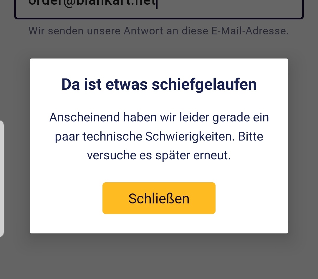 CRB_Bern's tweet photo. @User12313043605 @AvfcSquirrel @Interrail If I try to reload the pass, I'm ending up with errors. @Interrail when will issue be fixed? https://t.co/AjzlQ8ra28